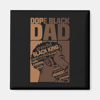 Drug Black Dad History Month Juneteenth Black Fath Magnet