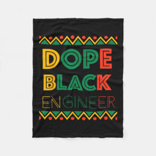 Drug Black Engineer Black History Month 1 Fleece Blanket