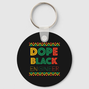 Drug Black Engineer Black History Month 1 Key Ring