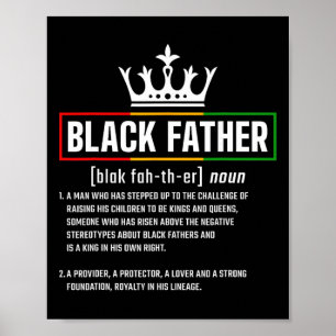 Drug Black Father Definition, Black History Month  Poster