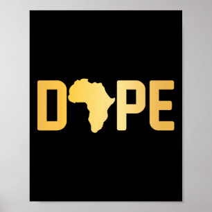 Drug Black History Month Melanin Poppin Proud Blac Poster
