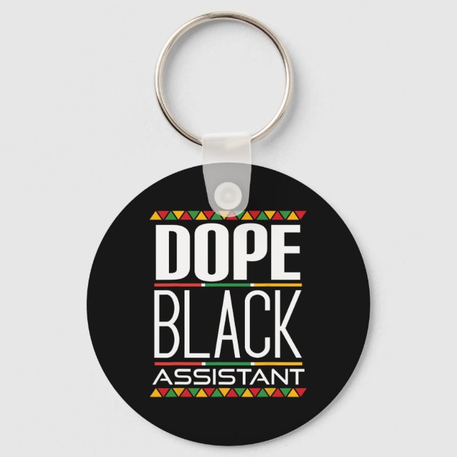Drug Black Istant Black History Month  Key Ring (Front)