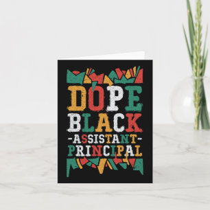 Drug Black Istant Principal African American Job  Card