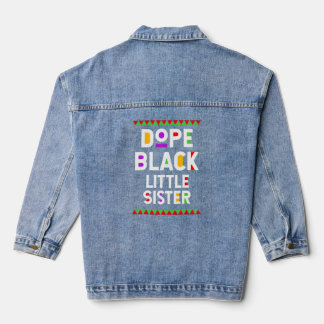 Drug Black Little Sister African American History Denim Jacket