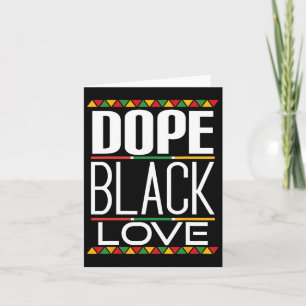 Drug Black Love Black History Month Card