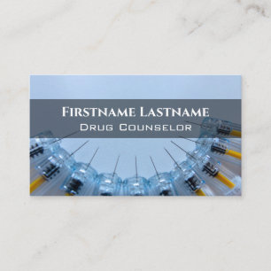 Drug Counsellor Alcohol Counsellor Psychotherapist Business Card