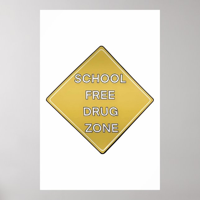 Drug Free For School Poster (Front)