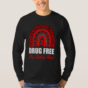 Drug Free Red Ribbon Week Awareness Say No To Drug T-Shirt