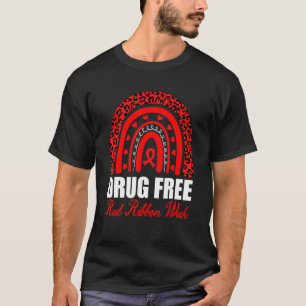 Drug Free Red Ribbon Week Awareness Say No To Drug T-Shirt