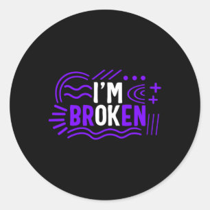 Drug Overdose Awareness Drug Addiction Month Recov Classic Round Sticker