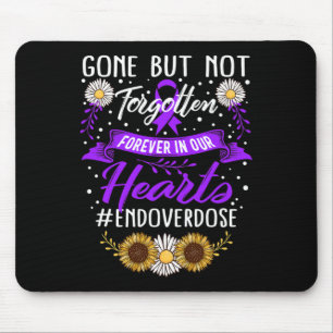 Drug Overdose Awareness Gone But Not Forgotten Rib Mouse Pad