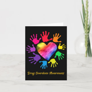 Drug Overdose Awareness Hands Drug Overdose Gift  Card