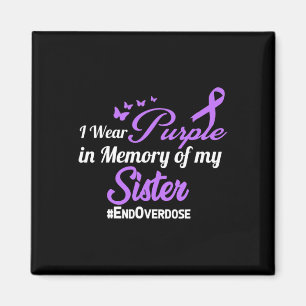 Drug Overdose Awareness Memory  Magnet