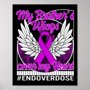Drug Overdose Awareness My Brother's Wings Cover M Poster