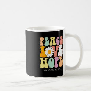 Drug Overdose Awareness Peace Love Hope Drug Over Coffee Mug