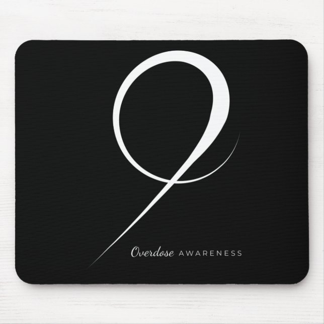 Drug Overdose Awareness Ribbon  Mouse Pad (Front)