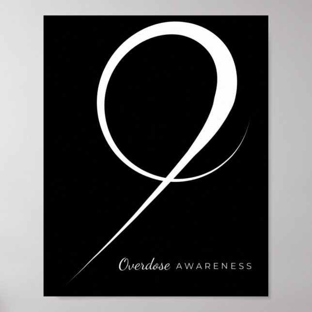 Drug Overdose Awareness Ribbon  Poster (Front)