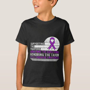Drug Overdose Awareness Supporting The Fighters Su T-Shirt