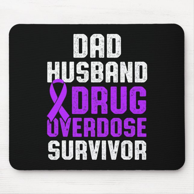 Drug Overdose Awareness Warrior Survivor 10  Mouse Pad (Front)