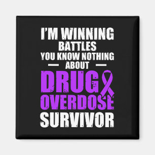 Drug Overdose Awareness Warrior Survivor 13 Magnet