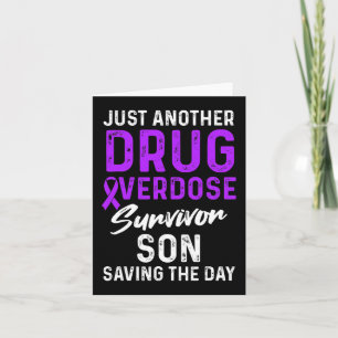 Drug Overdose Awareness Warrior Survivor 18 Card