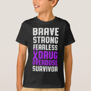 Drug Overdose Awareness Warrior Survivor 22  T-Shirt