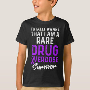 Drug Overdose Awareness Warrior Survivor 28 T-Shirt
