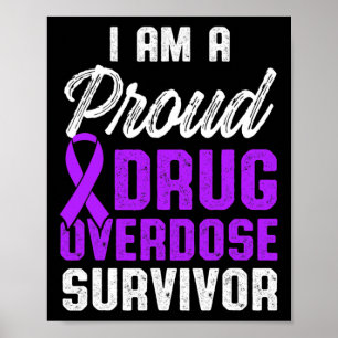 Drug Overdose Awareness Warrior Survivor 30 Poster