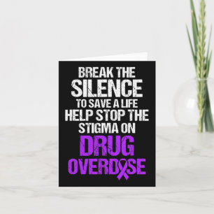 Drug Overdose Awareness Warrior Survivor 33 Card