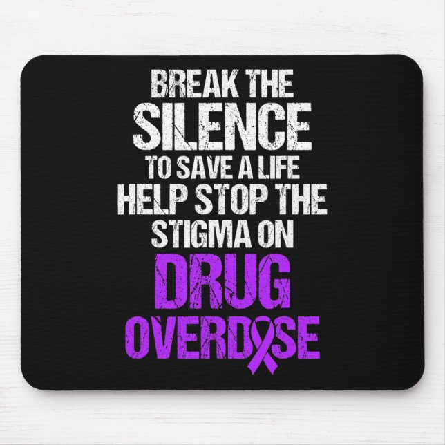 Drug Overdose Awareness Warrior Survivor 33 Mouse Pad (Front)