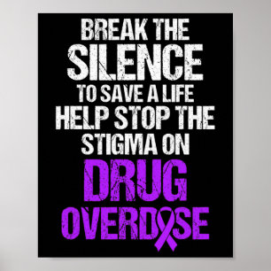 Drug Overdose Awareness Warrior Survivor 33 Poster