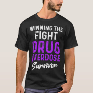 Drug Overdose Awareness Warrior Survivor 36  T-Shirt