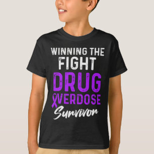 Drug Overdose Awareness Warrior Survivor 36 T-Shirt