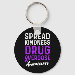 Drug Overdose Awareness Warrior Survivor 37 Key Ring