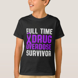Drug Overdose Awareness Warrior Survivor 40 T-Shirt