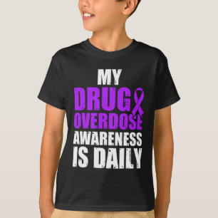 Drug Overdose Awareness Warrior Survivor 49 T-Shirt