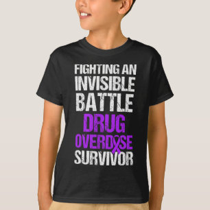 Drug Overdose Awareness Warrior Survivor 50 T-Shirt