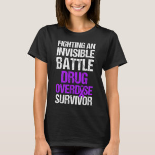 Drug Overdose Awareness Warrior Survivor 50 T-Shirt