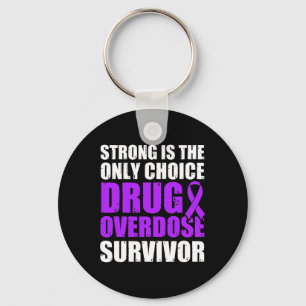 Drug Overdose Awareness Warrior Survivor 5  Key Ring