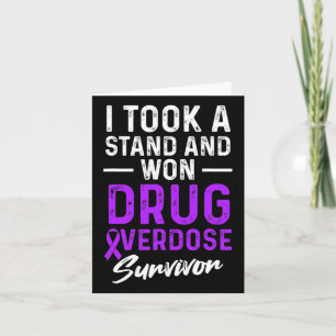 Drug Overdose Awareness Warrior Survivor 6  Card