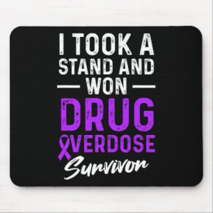 Drug Overdose Awareness Warrior Survivor 6 Mouse Pad