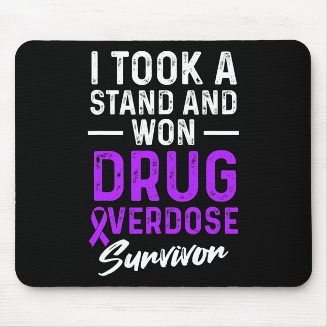 Drug Overdose Awareness Warrior Survivor 6 Mouse Pad (Front)