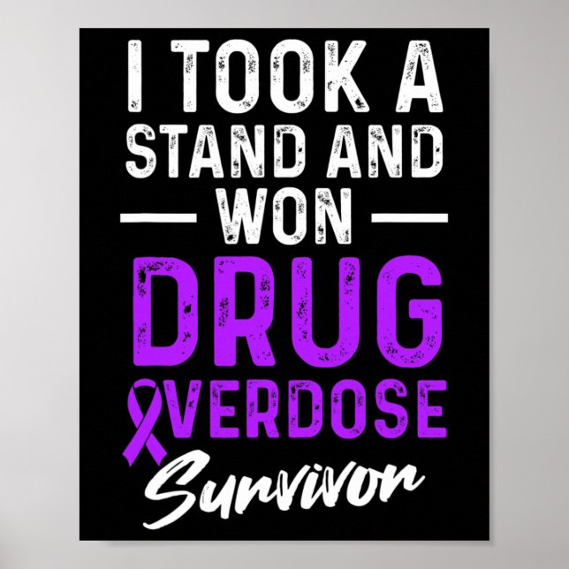Drug Overdose Awareness Warrior Survivor 6 Poster (Front)