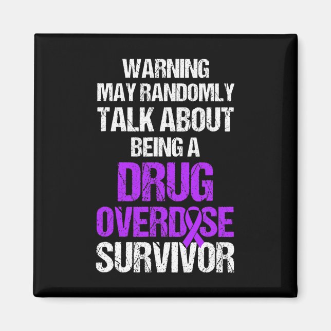 Drug Overdose Awareness Warrior Survivor  Magnet (Front)