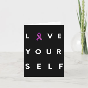 Drug Recovery Month Overdose Awareness Purple Ribb Card