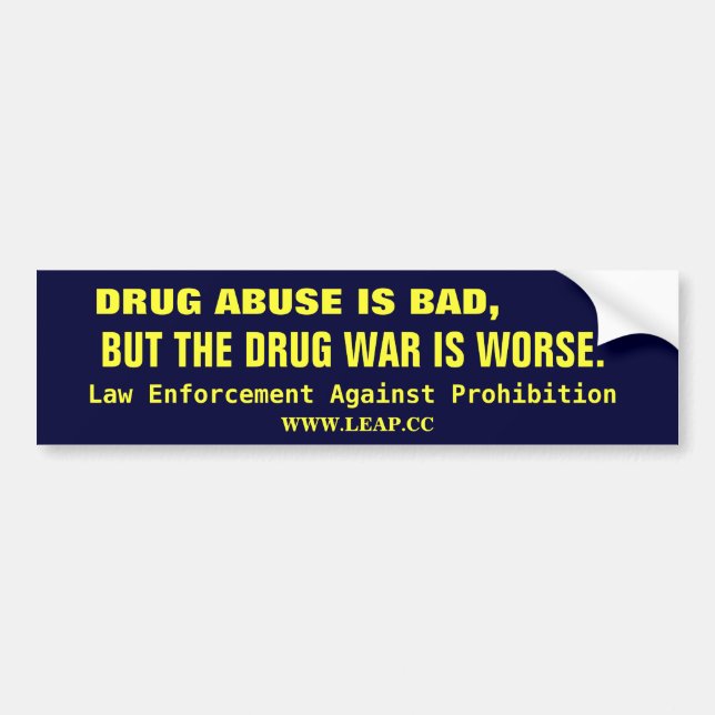 DRUG WAR, LEGALIZE BUMPER STICKER (Front)