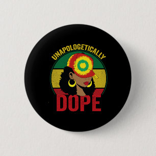 Drug Women Black History Month Juneteenth  6 Cm Round Badge