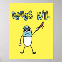 Drugs Abuse Funny Drugs Kill Cartoon