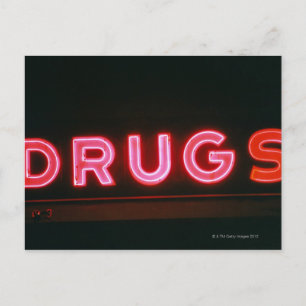 Drugs Postcard