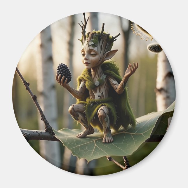 Druid Bard Fae in Poetic Mood Magnet (Front)